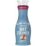 Califia Farms - Hazelnut Oat Milk Coffee Creamer, 25.4 Oz, Dairy Free, Plant Based, Vegan, Gluten Free, Non GMO, Oat Creamer, Oatmilk