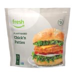 Fresh Brand – Plant-Based Chick'n Patties, 10 oz (4 ct) (Frozen)