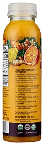 Uncle Matt's Organic Juice Juice Beverage Plastic Bottle, Orange Defense Tumeric & Probiotics, 12 Fl Oz - Image 3
